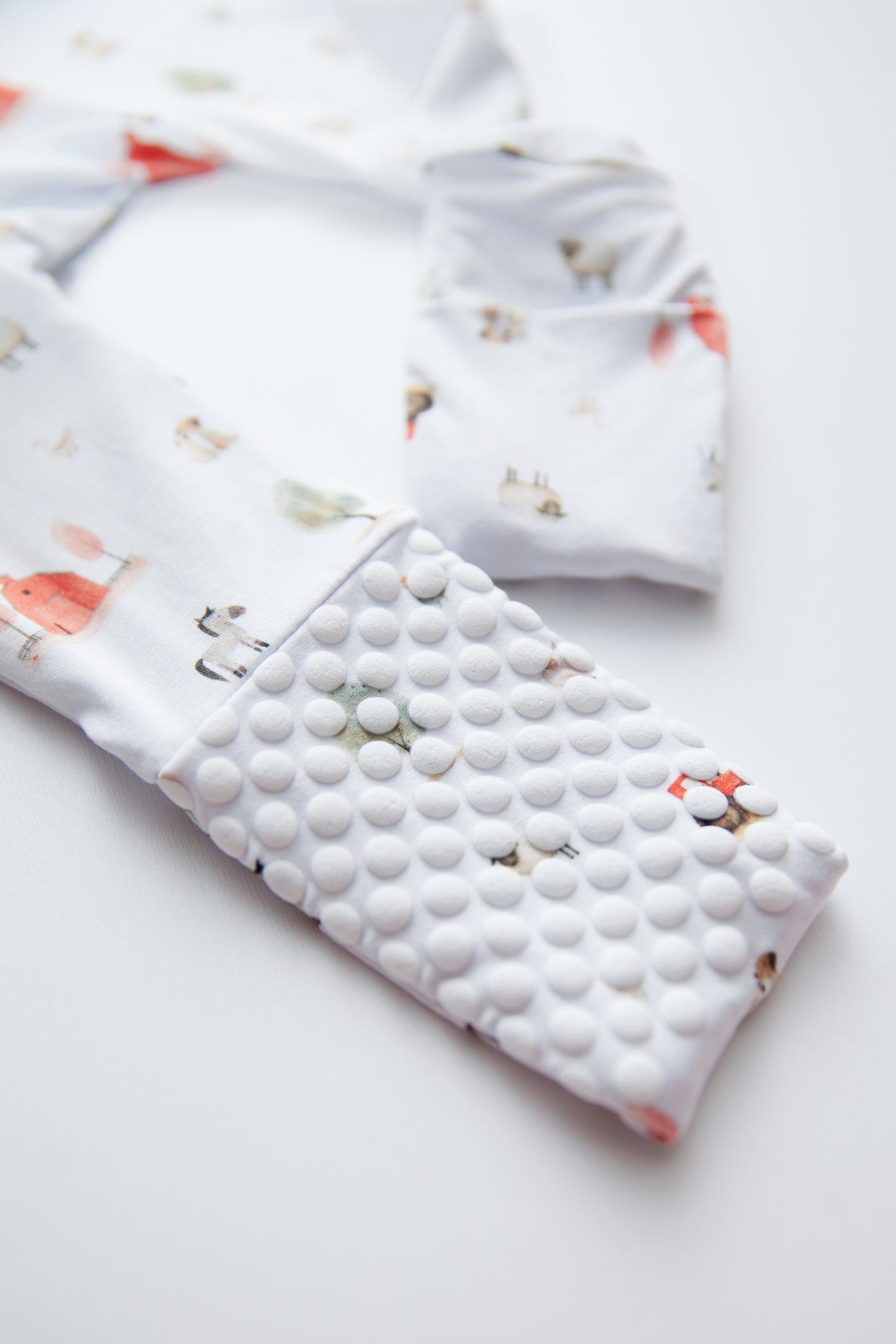Zippered Romper in Farm Yard