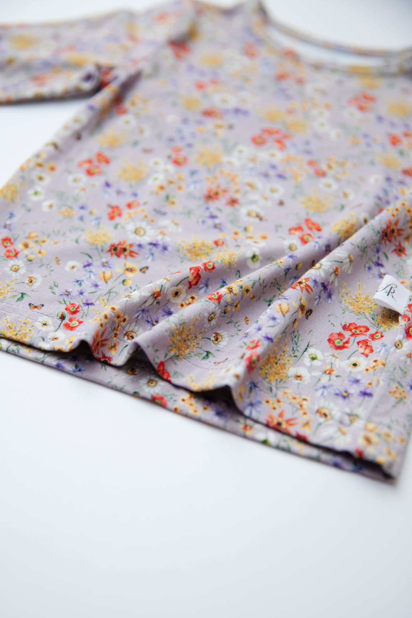 Long Sleeve Pajamas in Butterfly Garden
