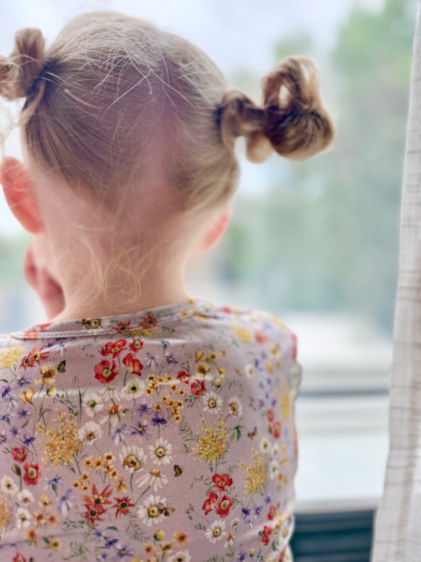 Zippered Romper in Butterfly Garden