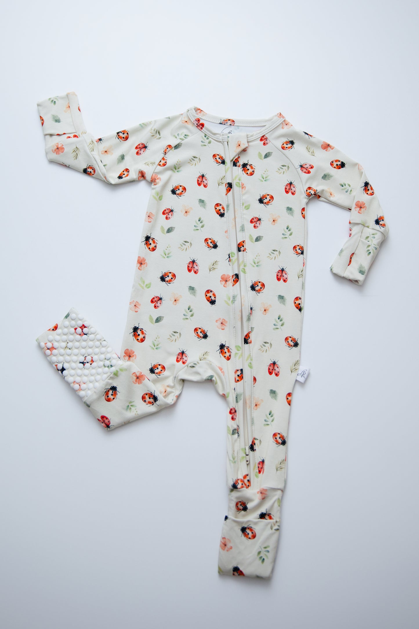 Zippered Romper in Bug Hug