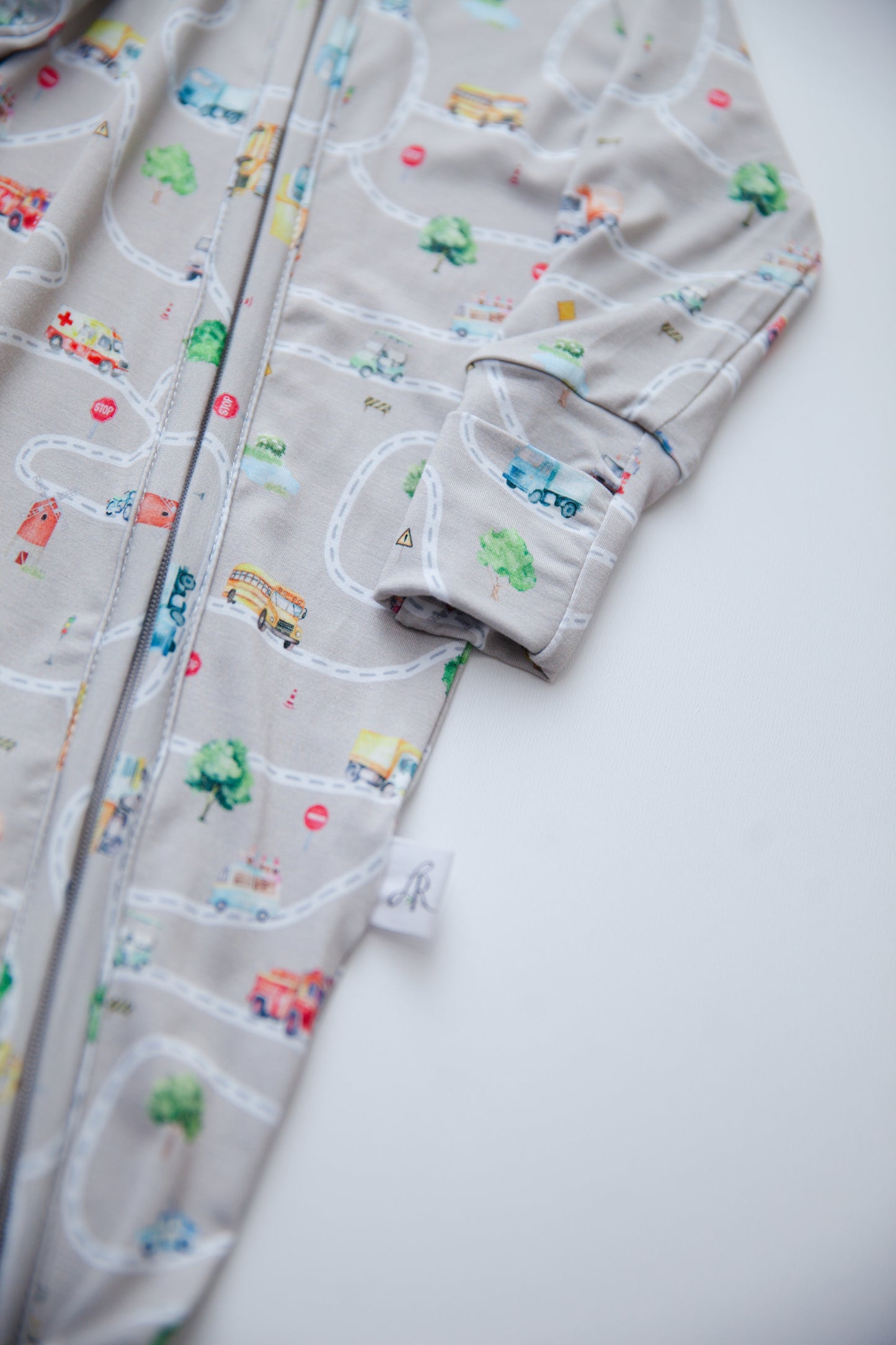 Zippered Romper in On the Road