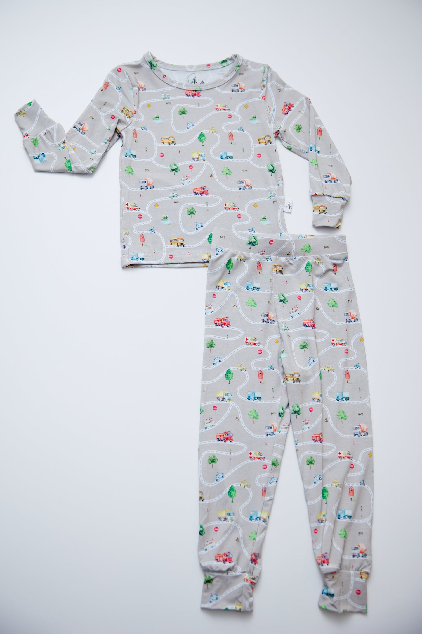 Long Sleeve Pajamas in On the Road