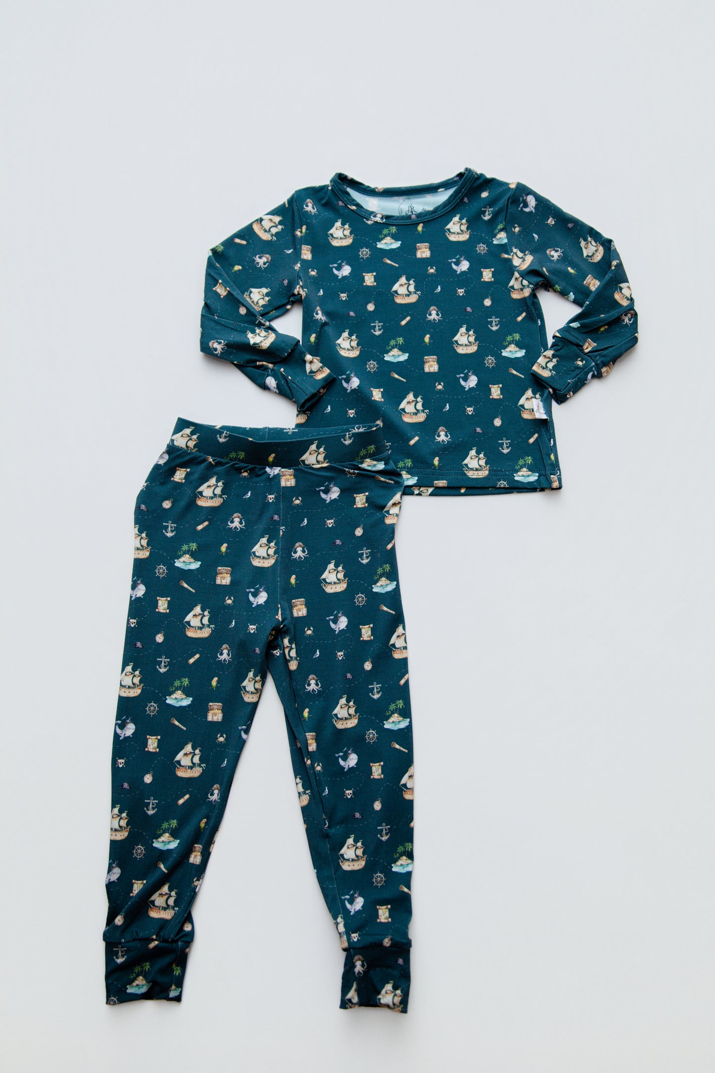 Long Sleeve Pajamas in Sailing to Sleep