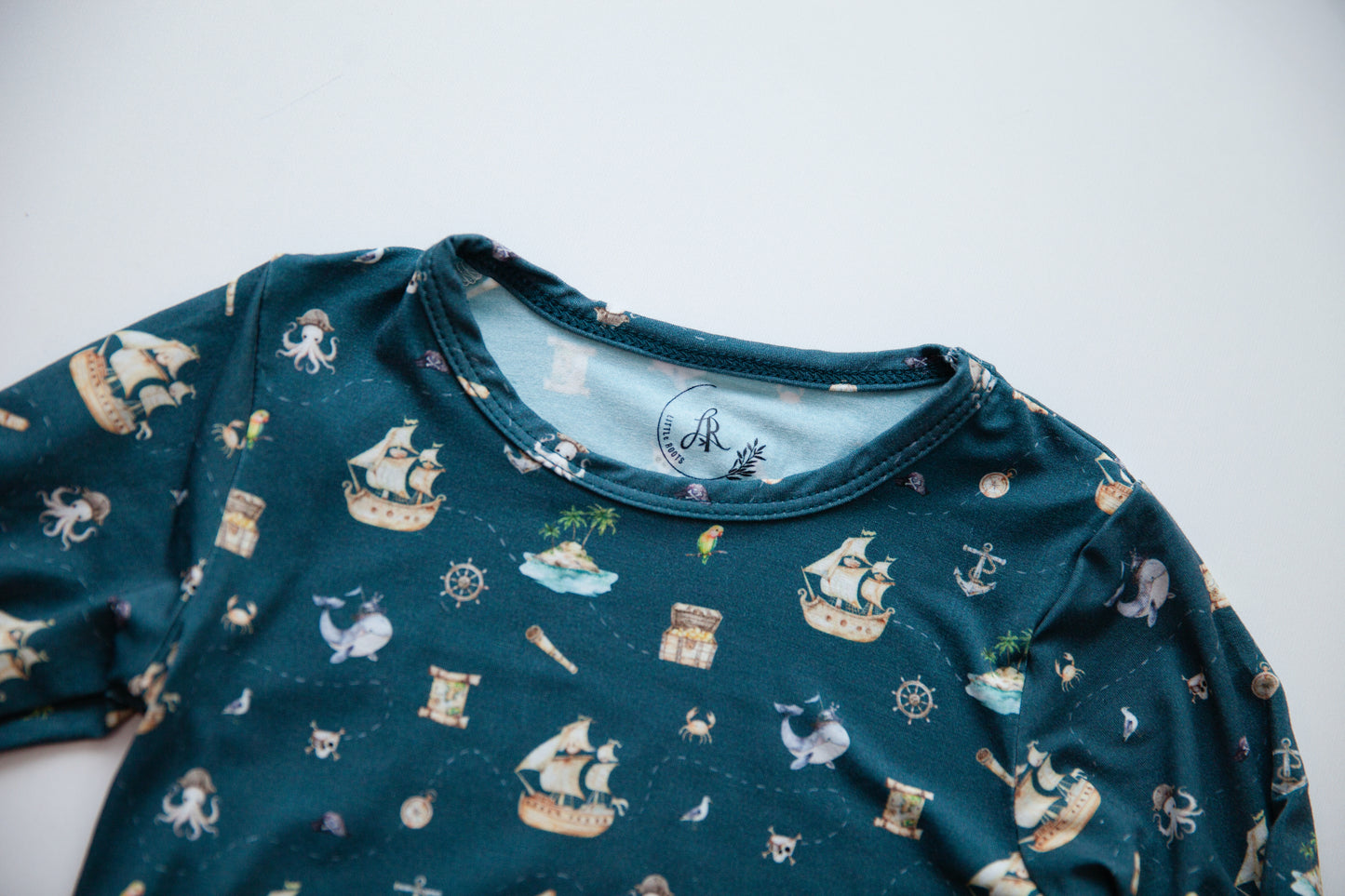 Long Sleeve Pajamas in Sailing to Sleep