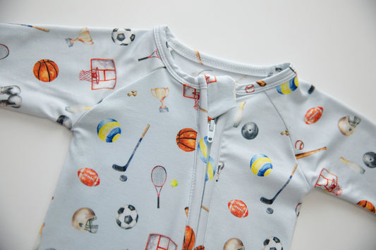 Zippered Romper in Champions