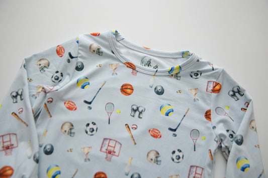 Long Sleeve Pajamas in Champions