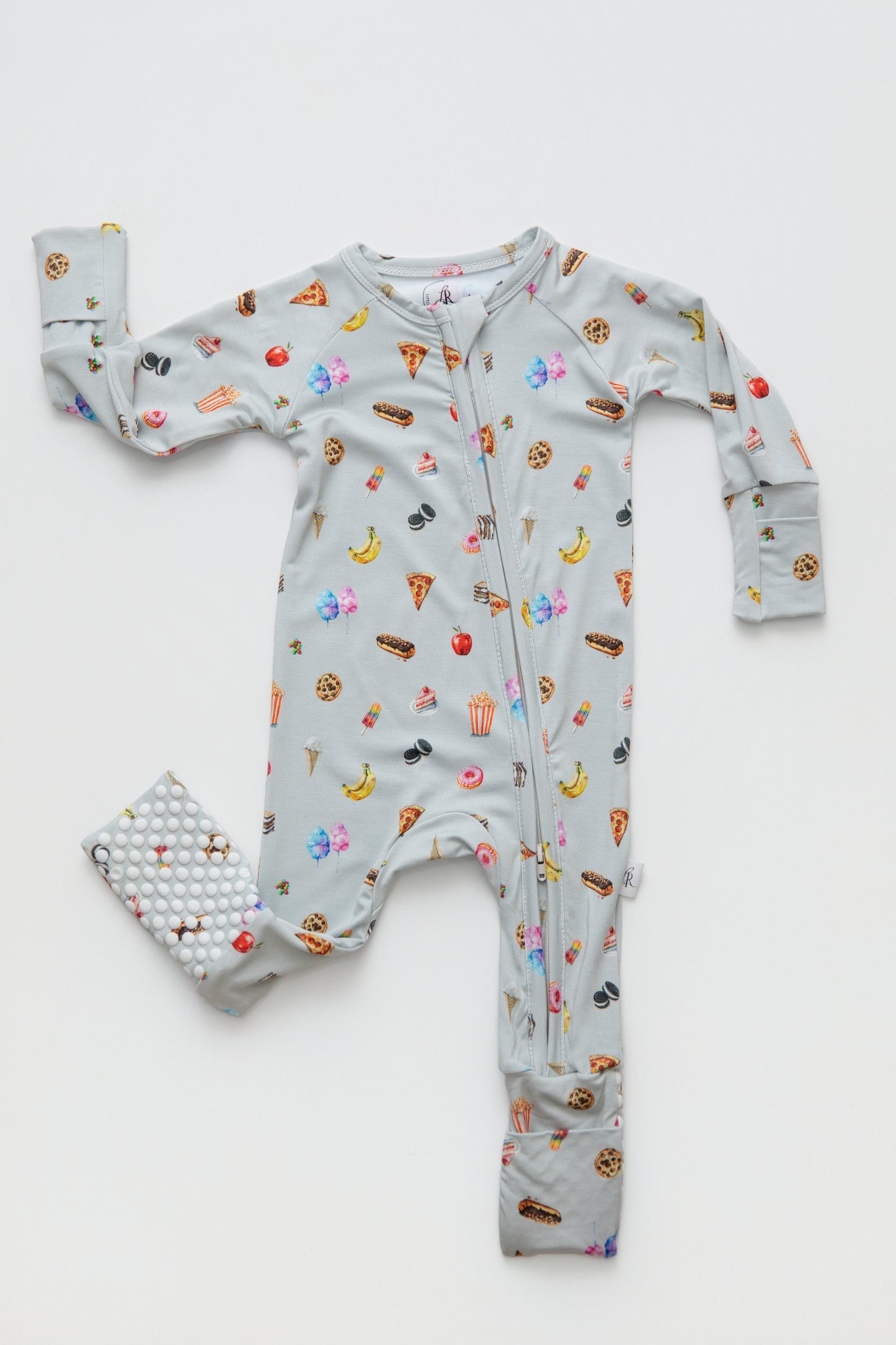 Zippered Romper in Snacks