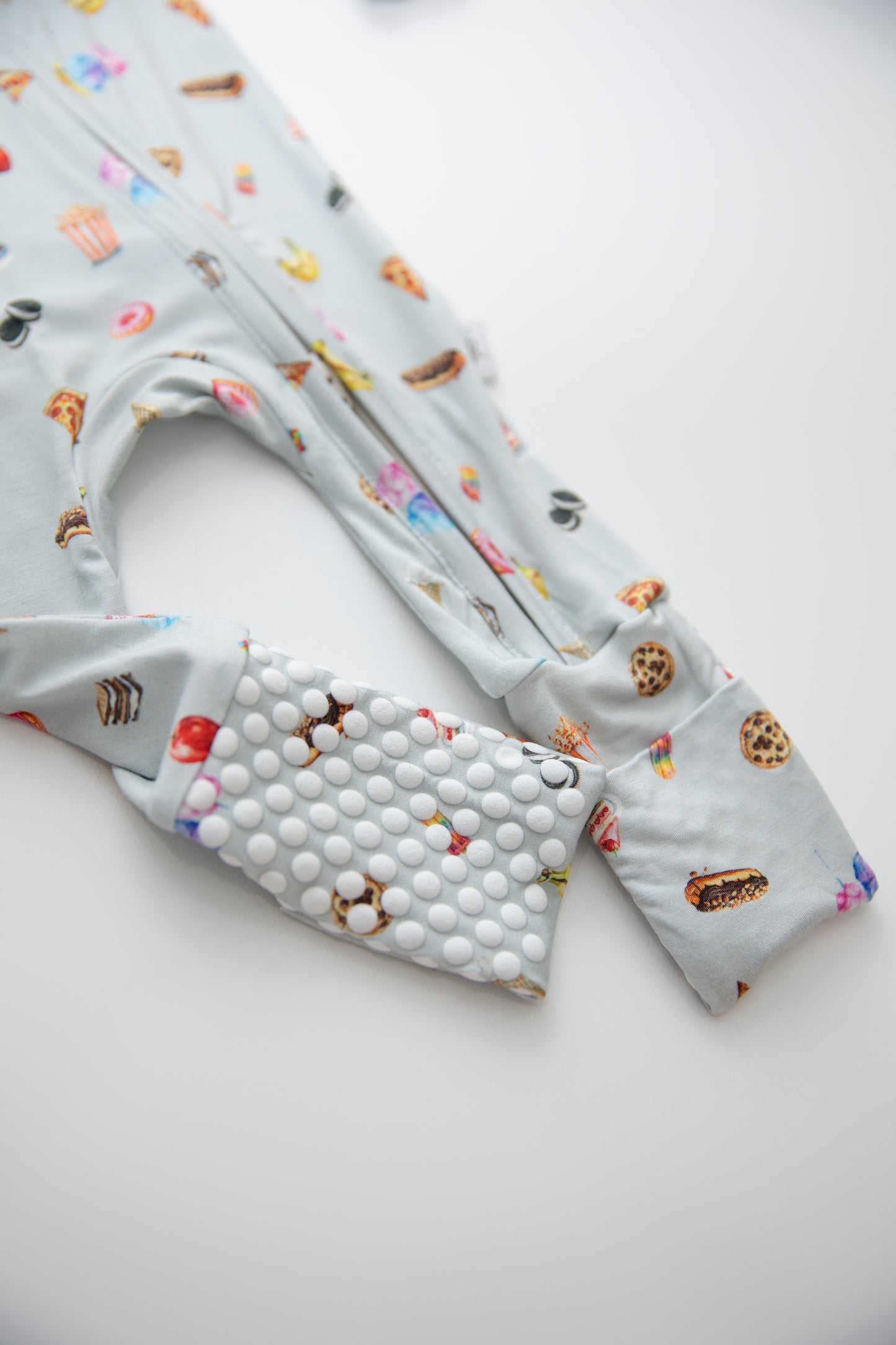 Zippered Romper in Snacks