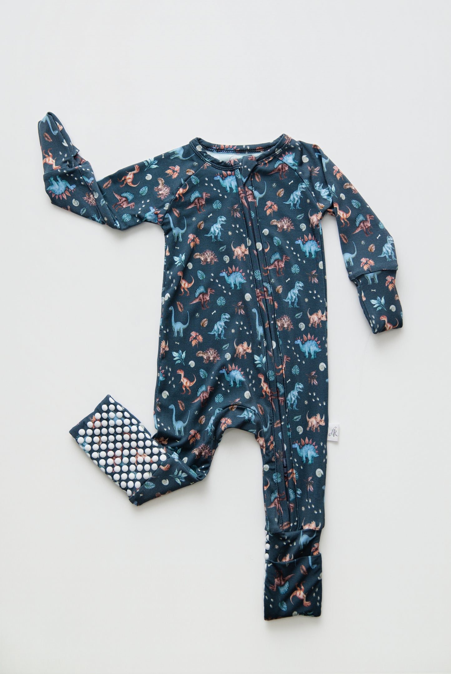 Zippered Romper in Jurassic Jungle