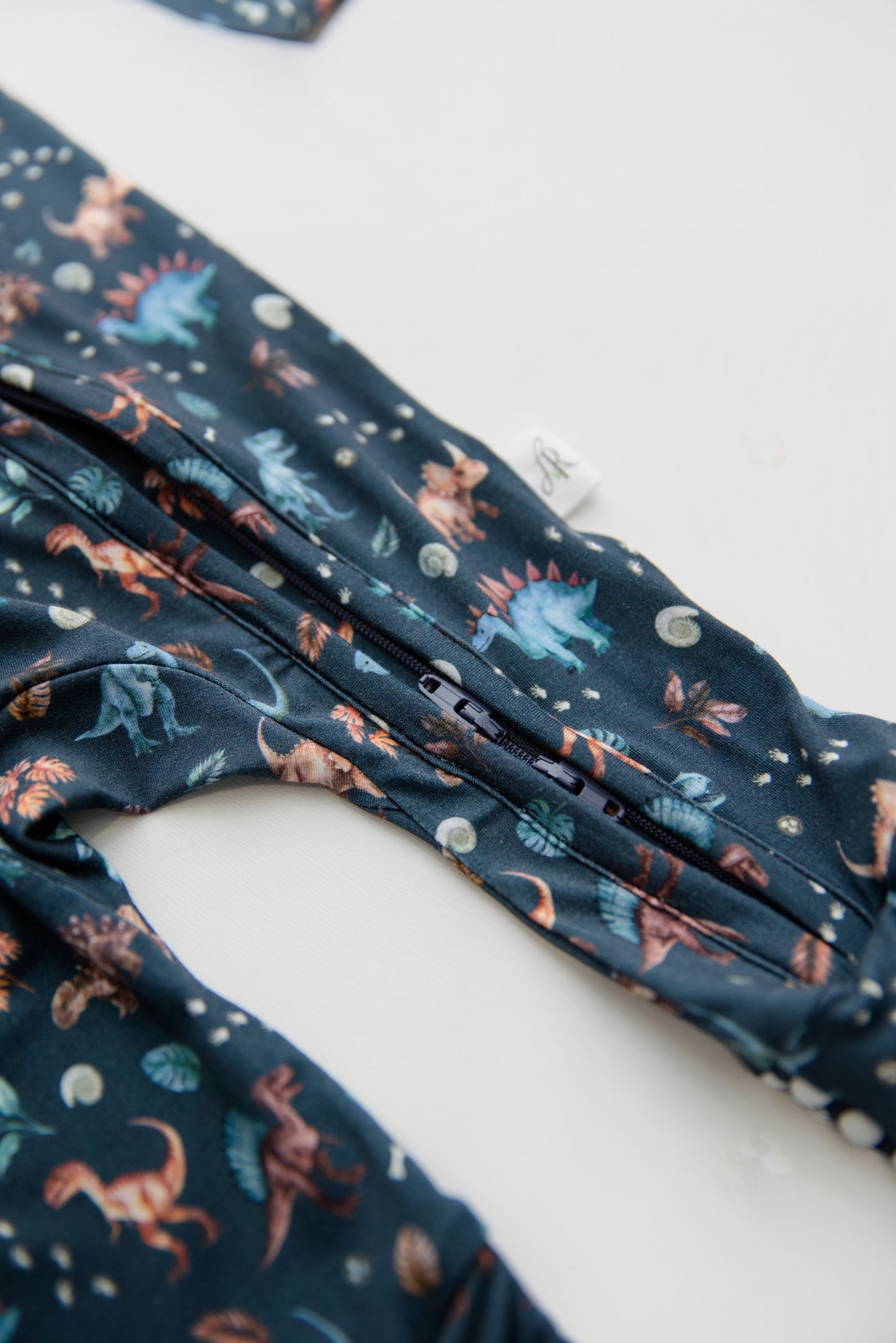 Zippered Romper in Jurassic Jungle