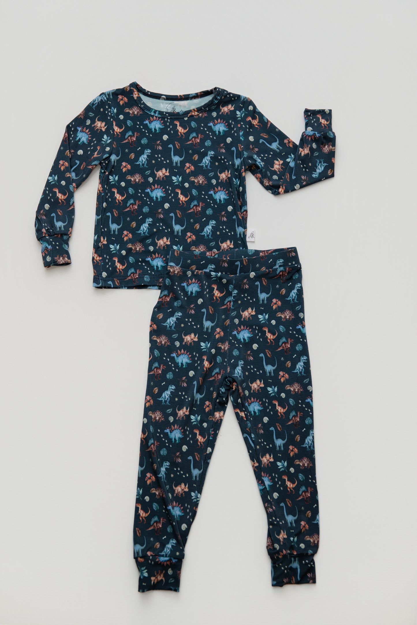 Long Sleeve Pajamas in Jurassic Jungle
