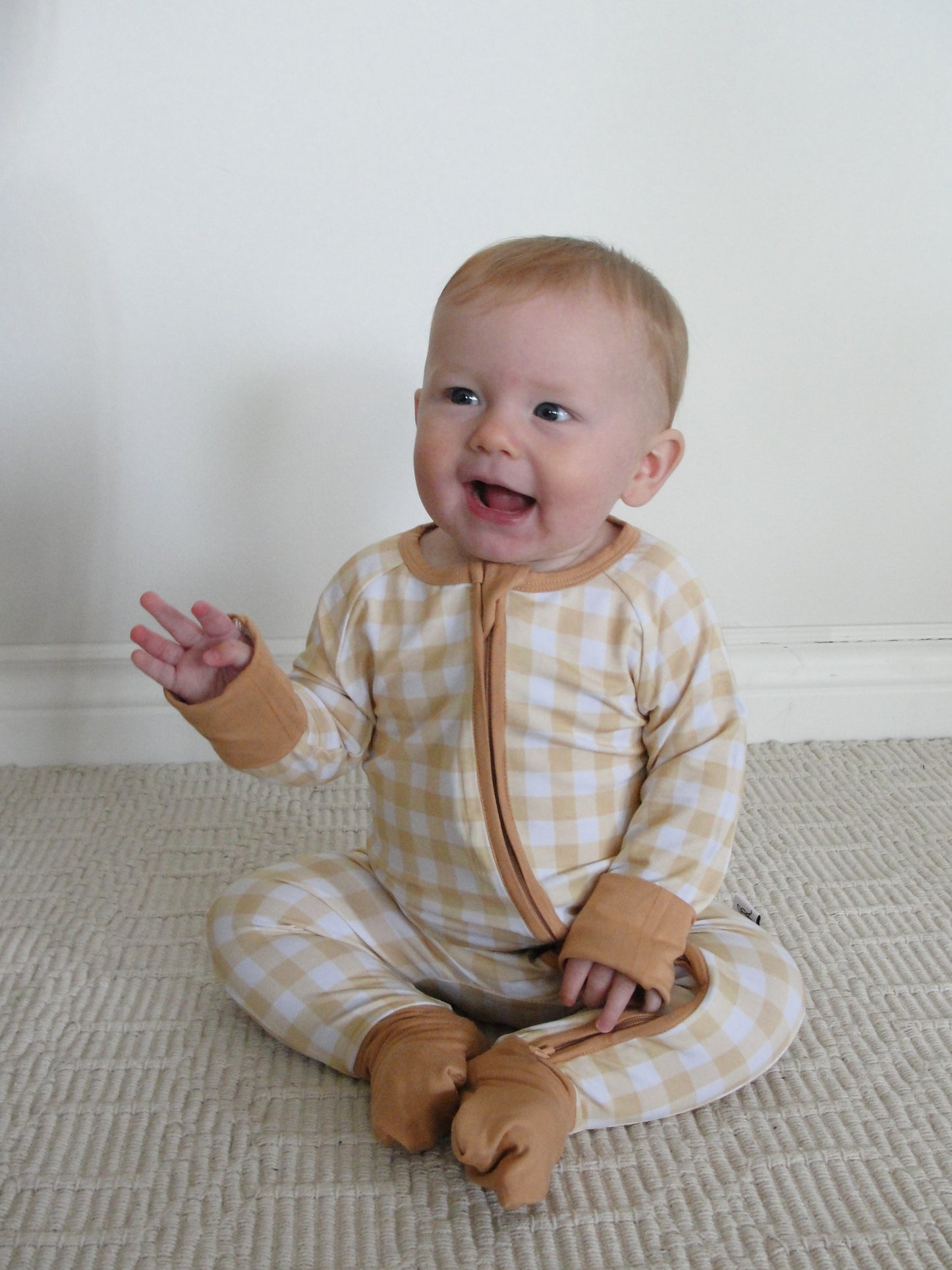 Zippered Romper in Happy Harvest