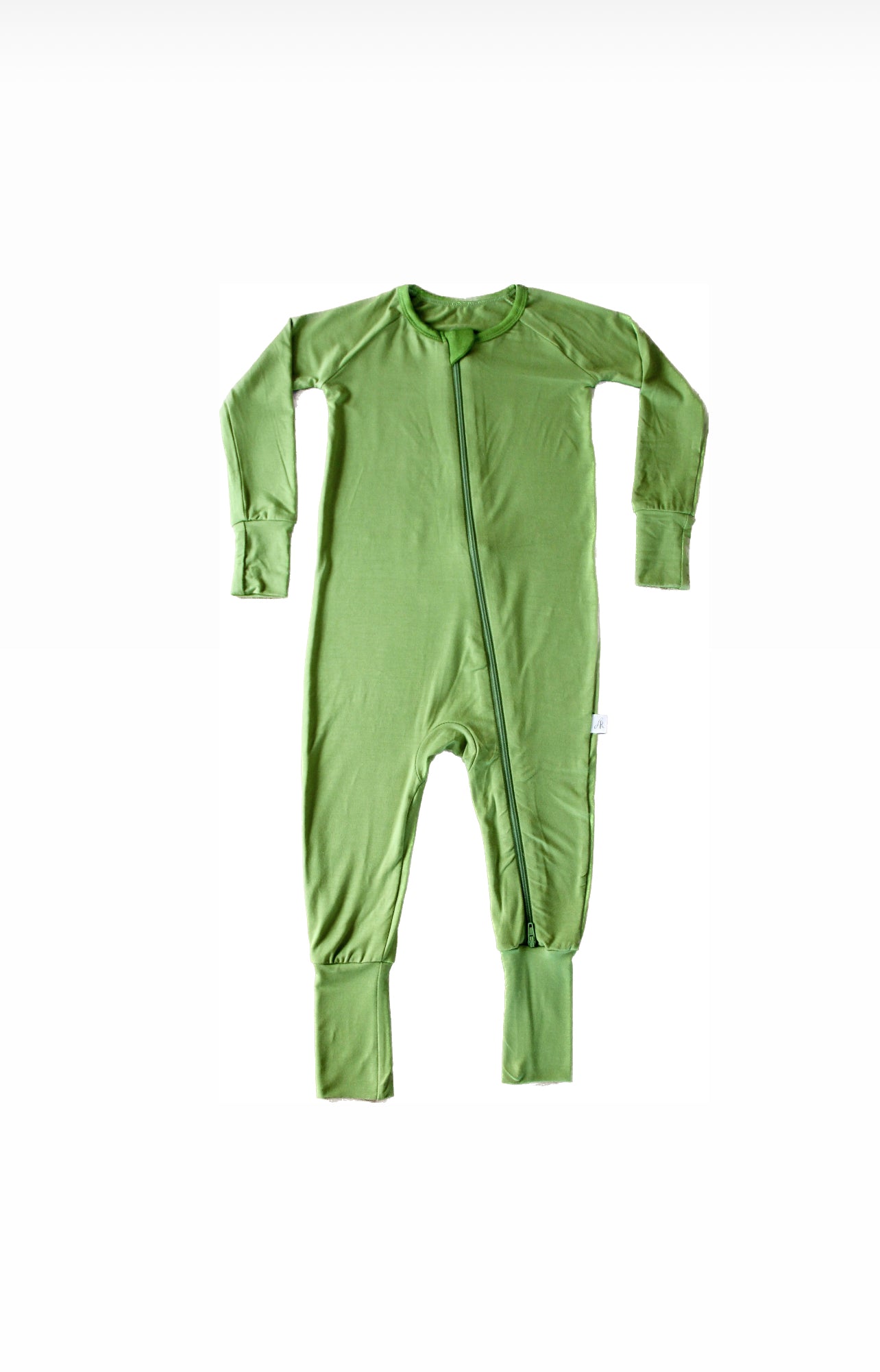 Zippered Romper in Grass