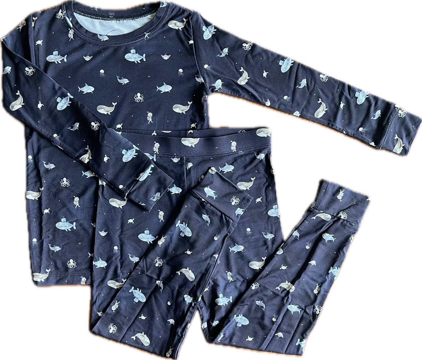 Long Sleeve Pajamas in Under the Sea