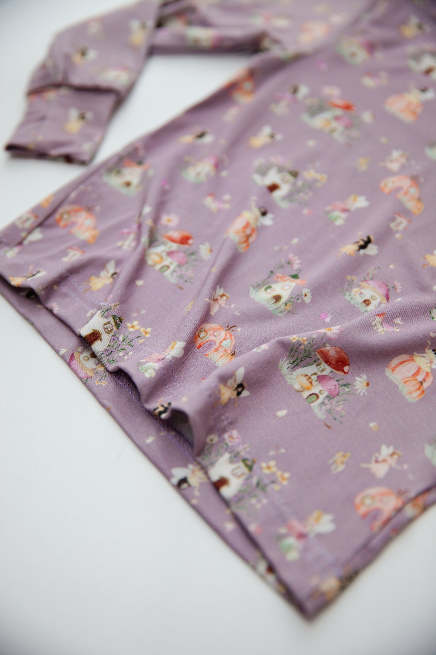 Long Sleeve Pajamas in Fairy Village