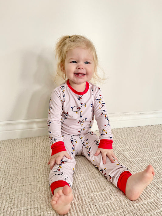 Long Sleeve Pajamas in Merry and Bright