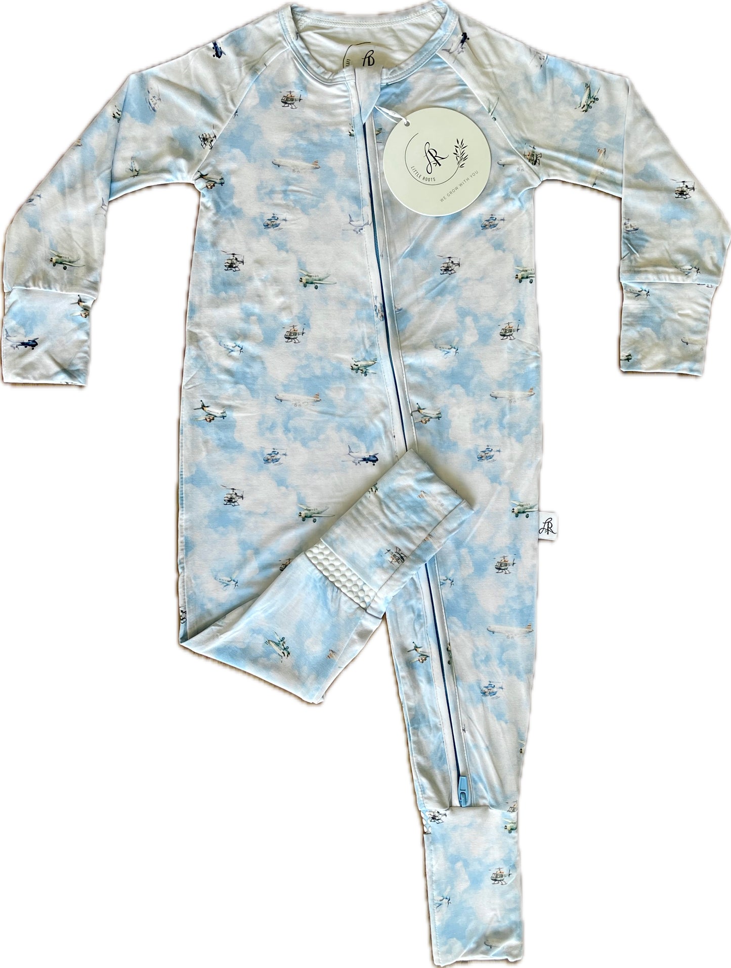 Zippered Romper in Take Flight