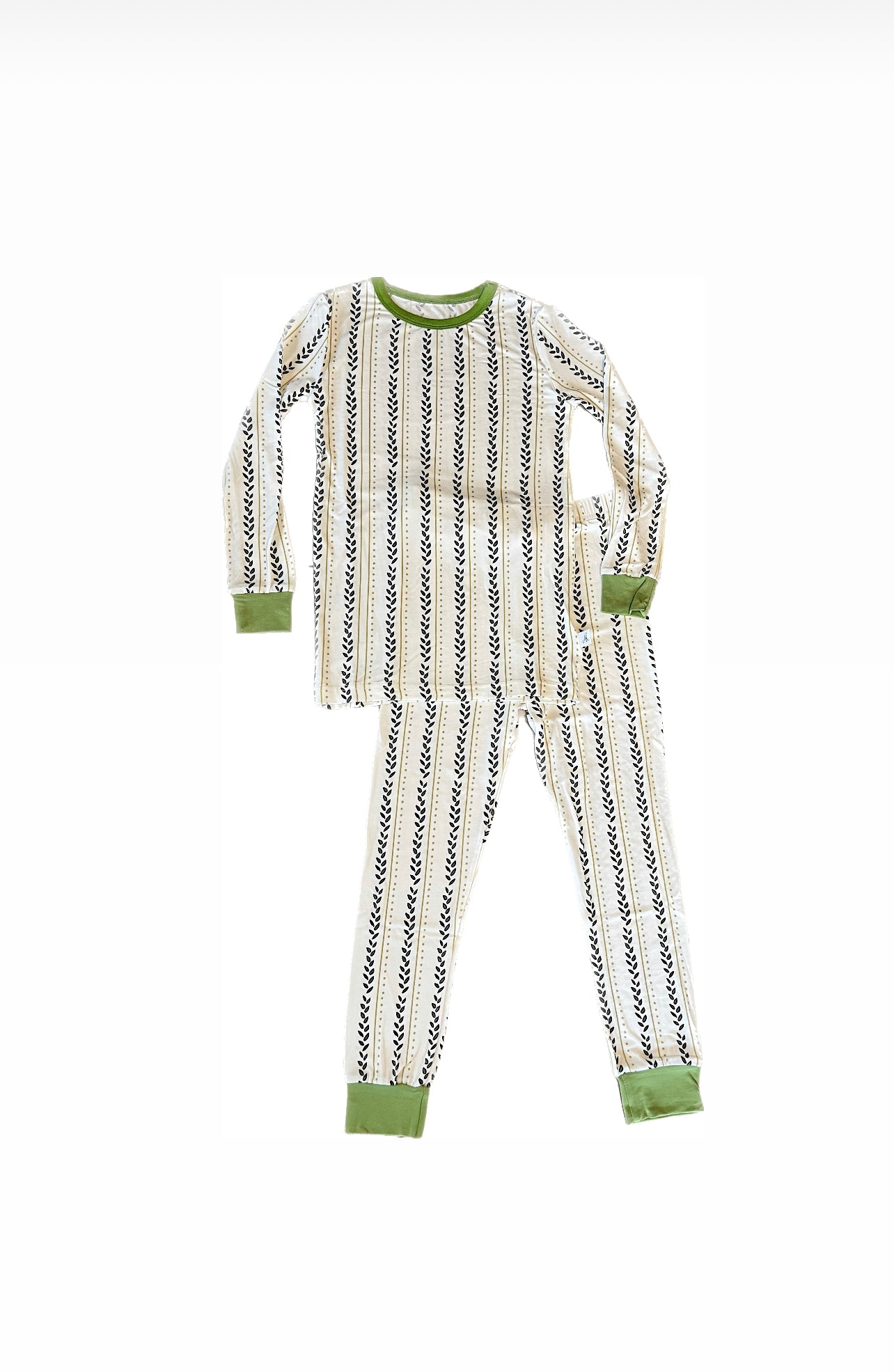 Long Sleeve Pajamas in Little Leaf